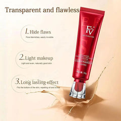 Red FV Foundation Liquid Ginseng Bird's Nest Polypeptide Concealer Skin Nourishing BB Cream Makeup Cosmetics