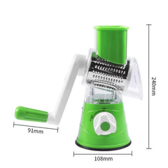 Manual Vegetable Cutter Slicer Round ,Grater, 3 in 1 Slicer